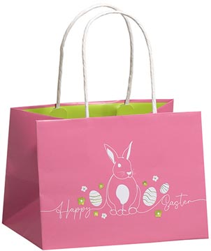 geschenkzak h easter roze s