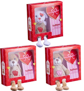 love giftset beer toffee choc