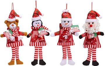 kerstfiguur met chocolade 50g