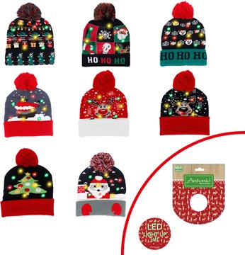 kerstmuts met led
