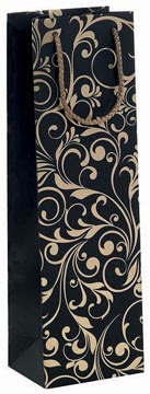 geschenkzak fles ornament goud