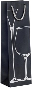 geschenkzak glas wijn fles