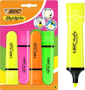 bic highlighter flat ass bl4