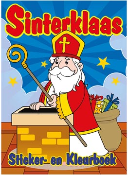 sticker en kleurboek sint