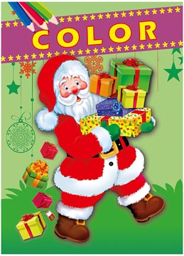 kleurboek kerst 48 platen