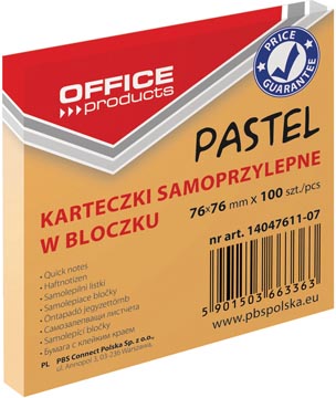 op memoblok pastel 76x76 or