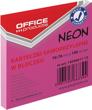 op memoblok neon 76x76 rz