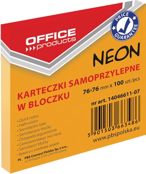 op memoblok neon 76x76 or