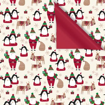 inpak 250mx30cm pinguins rood