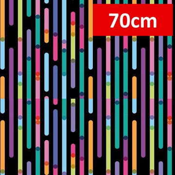 inpak 250mx70cm streep zw-ass