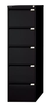 bisley hangmappenkast 5l zwart