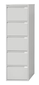 bisley hangmappenkast 5l grijs