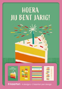 hallmark kaart hoera x8