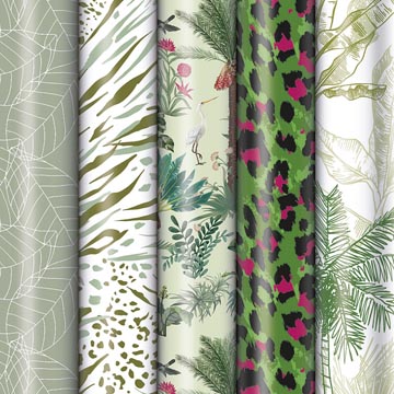 geschenkpap 70cmx2m jungle