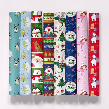 geschenkpap 70cmx2m kerst bamb