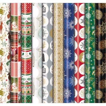 geschenkpap 70cmx2m kerst prem