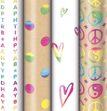 geschenkpapier 70x150 rainbow