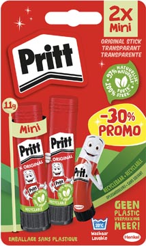 pritt plakstift 11g 2x kort-30