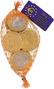 hamlet chocolade euromunt 50g