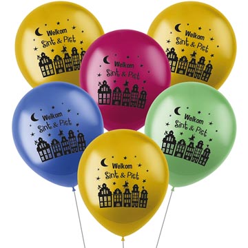 ballon 33 cm 6x sint