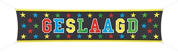 banner geslaagd 40x180cm