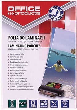 op lamineeret 125m 65x95 100x