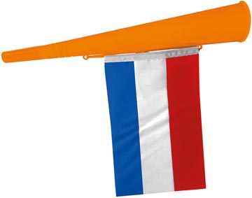 oranje toeter met vlag