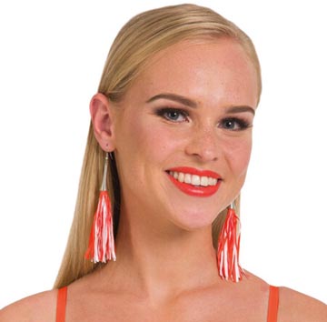 oranje oorbellen