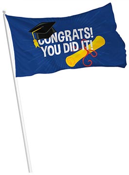 vlag congrats 60x90cm