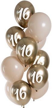 ballon 33 cm 12x luxe 16