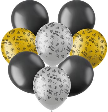 ballon 30 cm 8x shining glam