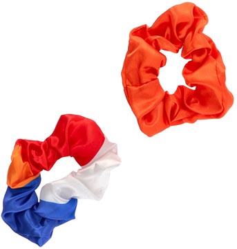 oranje scrunchie 2x