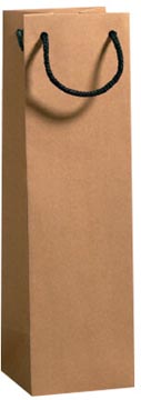 geschenkzak kraft bruin fles