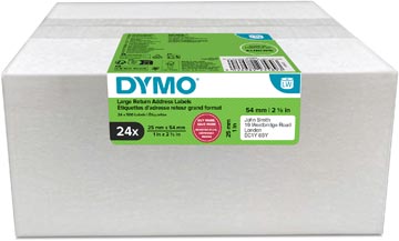 dymo etiket 25x54mm 500x pk24
