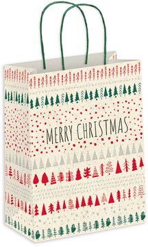 geschenkzak kerstbomen r-g m