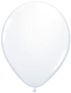 ballon 30 cm 10x metal wit