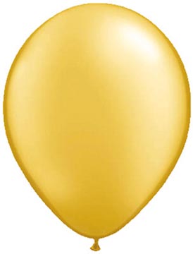 ballon 30 cm 10x metal goud