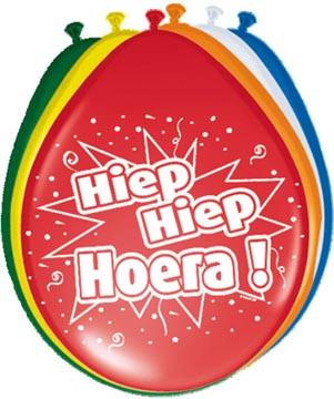 ballon 30 cm 8x ass hoera