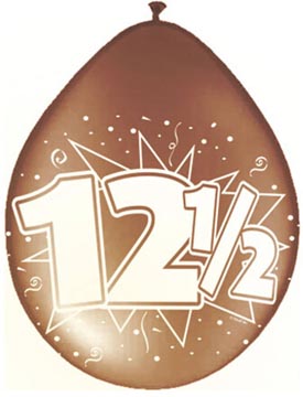 ballon 30 cm 8x koper 12,5