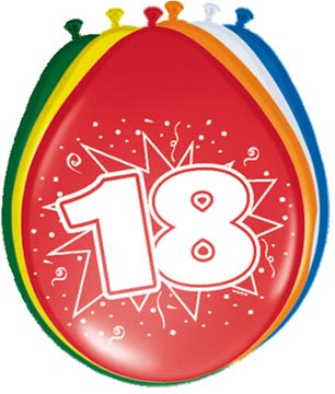ballon 30 cm 8x ass 18