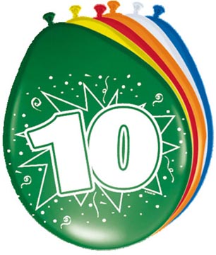 ballon 30 cm 8x ass 10