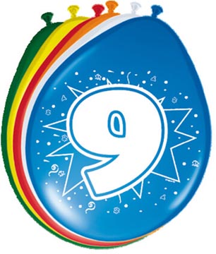 ballon 30 cm 8x ass 9