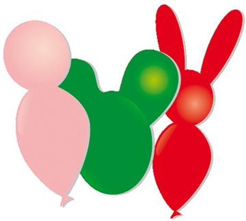 ballon 30 cm 8x ass dieren