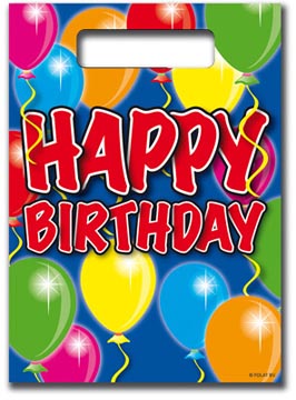 zakje 16,5x23cm ballon plas 8x