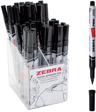 zebra textielmark f zwart vol