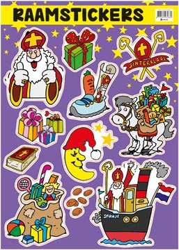 raamsticker sint 11x