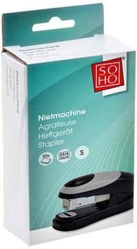 soho nietmachine hs 20v zwart