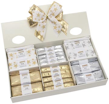 inpaklint kerst disp58 goud-zi