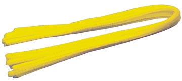 chenille 50cmx8mm geel pk10
