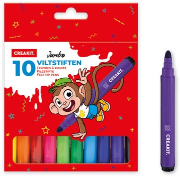 creakit viltstift jumbo pk10